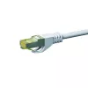 DSIT Cat.7 S/FTP PiMF RJ45 verkkopatch-kaapeli, 0,50 m, valkoinen