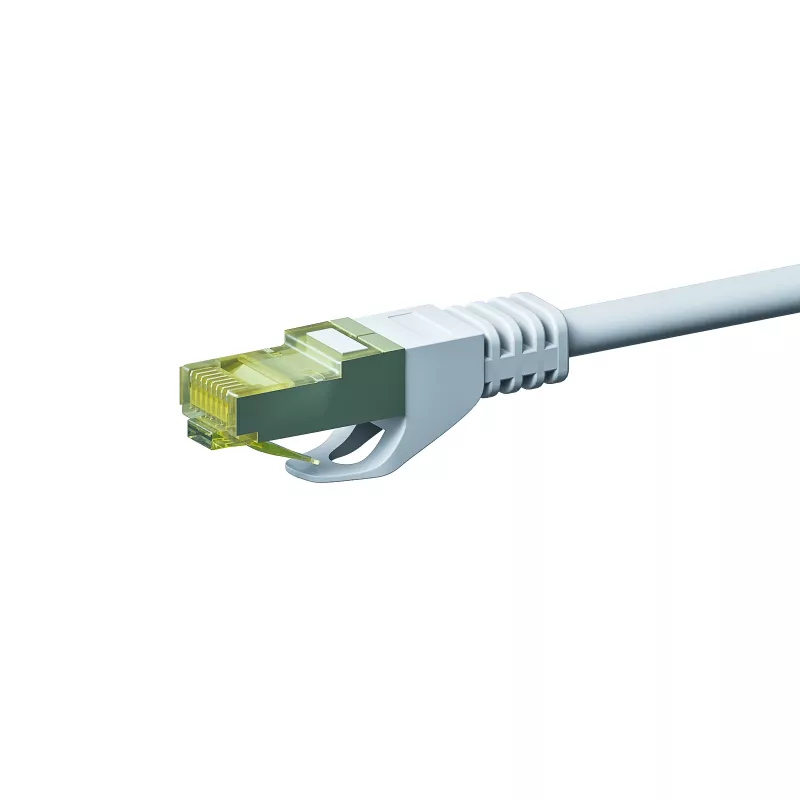 DSIT Cat.7 S/FTP PiMF RJ45 verkkopatch-kaapeli, 0,50 m, valkoinen