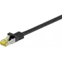 DSIT Cat.7 S/FTP PiMF RJ45 verkkopatch-kaapeli, 1 m, musta