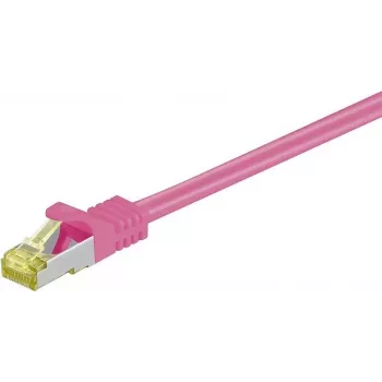 DSIT Cat.7 S/FTP PiMF RJ45 verkkopatch-kaapeli, pinkki, 2 m