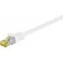 DSIT RJ45 verkkokaapeli S/FTP PiMF CAT 7 -kaapelilla valkoinen - 1 m