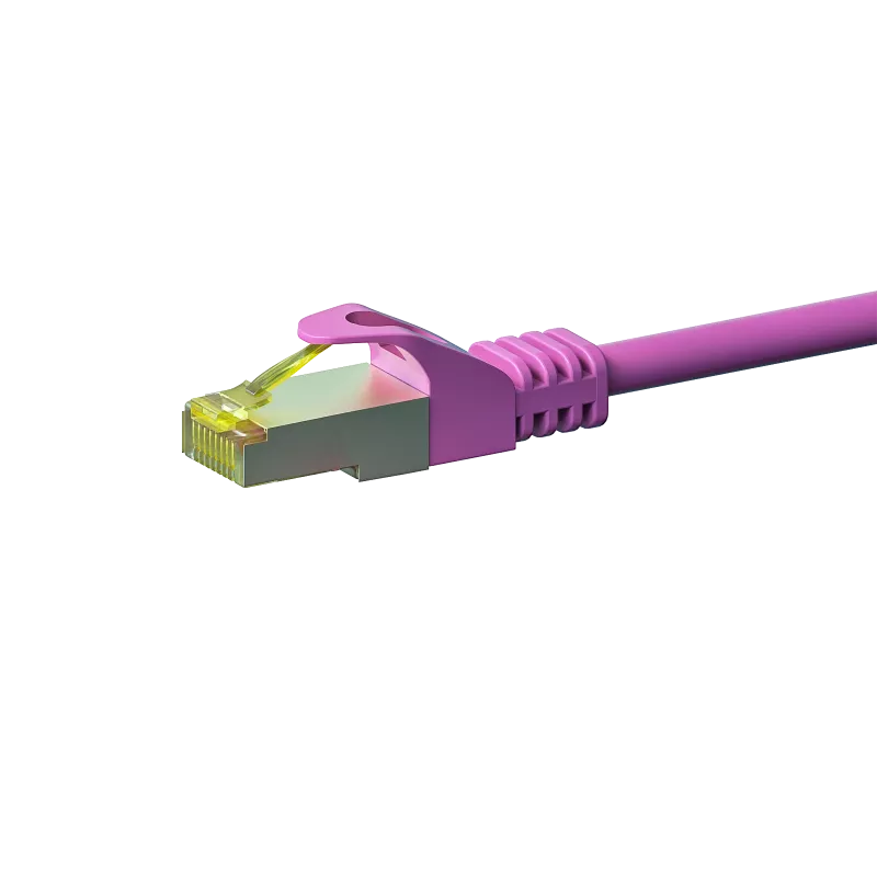 DSIT Cat.7 S/FTP PiMF RJ45 verkkokaapeli, pinkki, 5 m