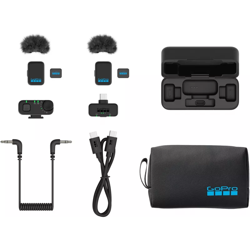 GoPro Wireless Mic langaton mikrofoni, täydellinen sarja, EU (AWMIC-010-EU)