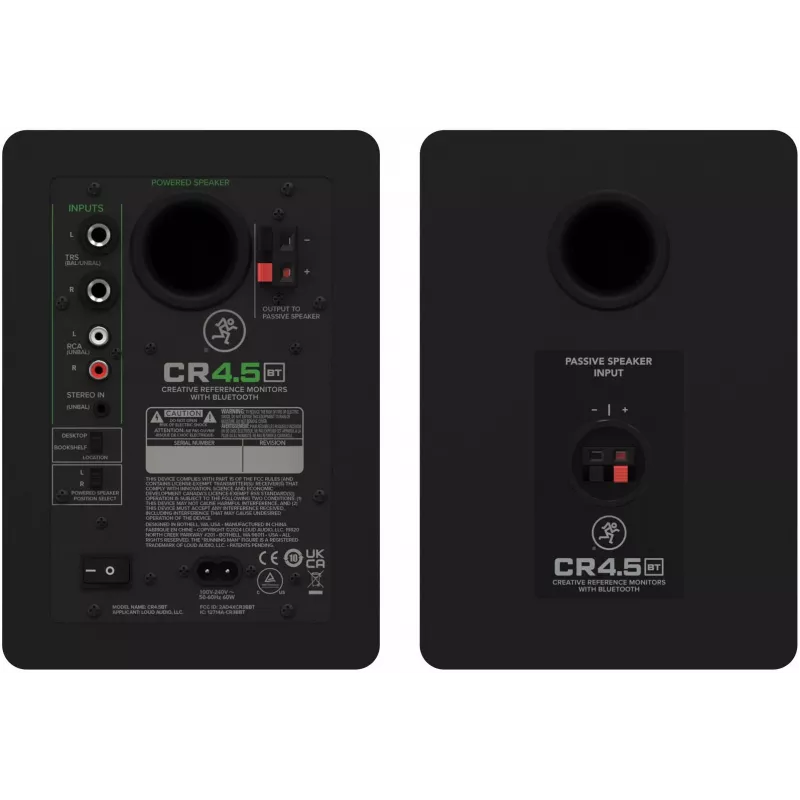 Mackie CR4.5BT aktiiviset 2-tie multimedia-monitorit Bluetoothilla (pari)