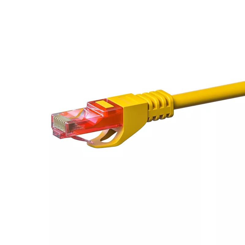 DSIT DC-67-100 CAT6 U/UTP verkkokaapeli, 10 m, keltainen, 100 % kuparia
