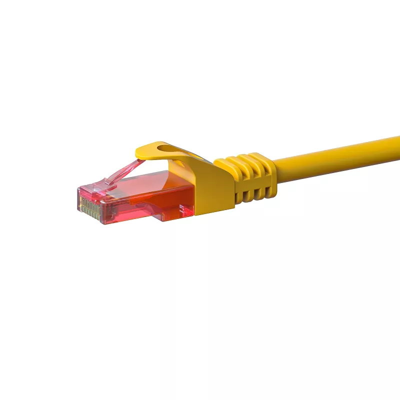 DSIT DC-67-100 CAT6 U/UTP verkkokaapeli, 10 m, keltainen, 100 % kuparia