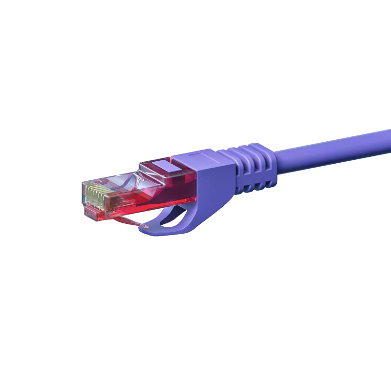 DSIT CAT6 U/UTP -verkkokaapeli, 15 m, violetti, 100 % kuparia (DC-68-150)