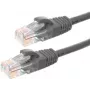 DSIT CAT5e U/UTP verkkopatchkaapeli, 3 m, harmaa, 100 % kupari (DC-51-030)