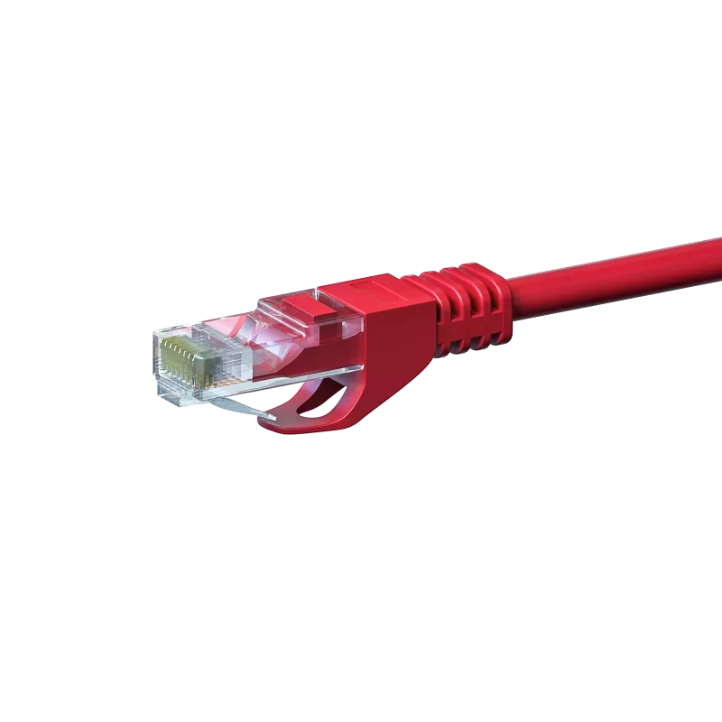 DSIT CAT5e U/UTP verkkopatchkaapeli, 7 m, punainen, 100 % kupari (DC-55-075)