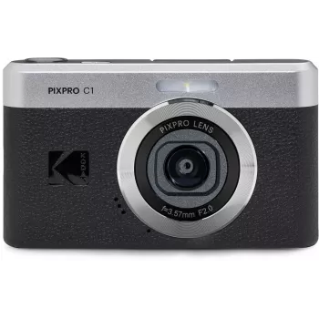 KODAK PixPro C1 musta kompakti digikamera 16GB SDHC-kortilla