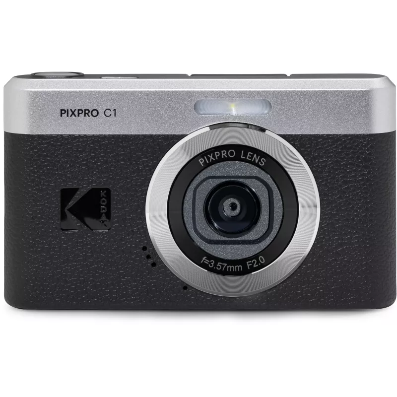 KODAK PixPro C1 musta kompakti digikamera 16GB SDHC-kortilla