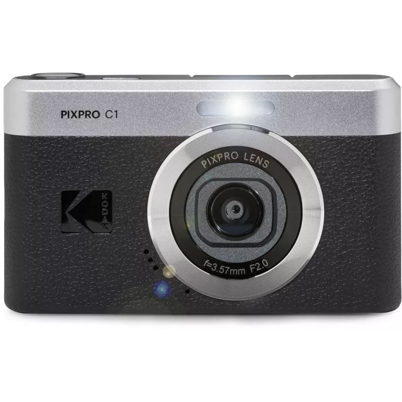 KODAK PixPro C1 musta kompakti digikamera 16GB SDHC-kortilla