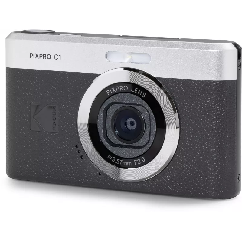 KODAK PixPro C1 musta kompakti digikamera 16GB SDHC-kortilla
