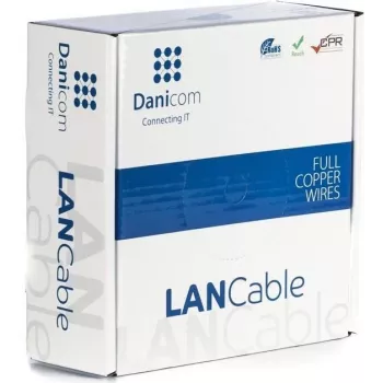 DSIT DANICOM CAT6A S/FTP 50m LSZH Fca verkkokaapeli asennukseen