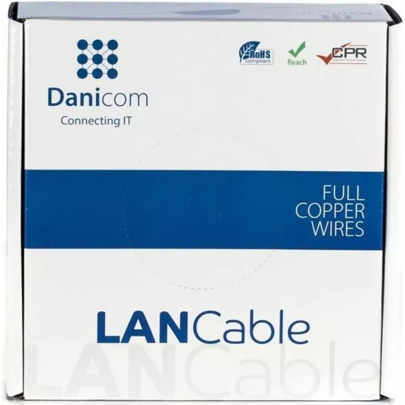 DSIT DANICOM CAT6A S/FTP 50m LSZH Fca verkkokaapeli asennukseen