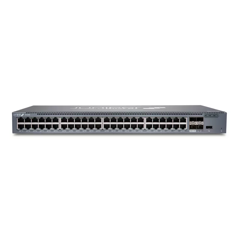 Juniper Networks EX4000-48T 48-porttinen 10/100/1000 L3-hallittava kytkin 10G-uplink-liitännöillä