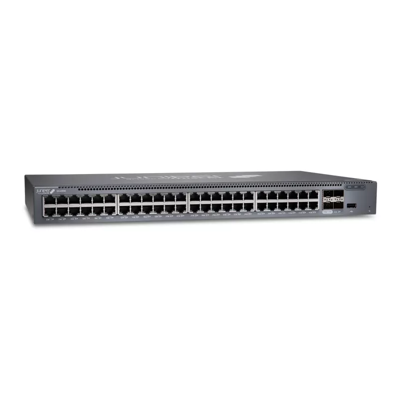 Juniper Networks EX4000-48T 48-porttinen 10/100/1000 L3-hallittava kytkin 10G-uplink-liitännöillä