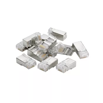DSIT FTP RJ45 CAT6 verkkoliitin massiivijohdinkaapeleille - 10 kpl:n pakkaus