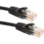 DSIT CAT6a U/UTP 100 % kuparia -verkkokaapeli, 0,5 m, musta