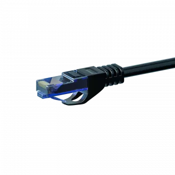 DSIT CAT6a U/UTP 100 % kuparia -verkkokaapeli, 0,5 m, musta