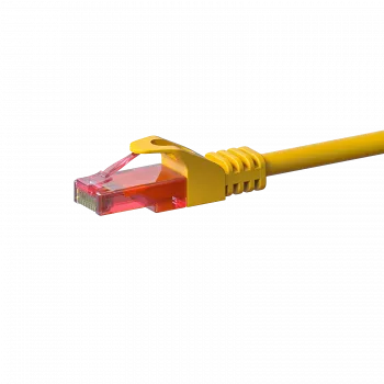 DSIT CAT6 U/UTP Ethernet-verkkokaapeli, 1 m, keltainen, 100 % kuparia