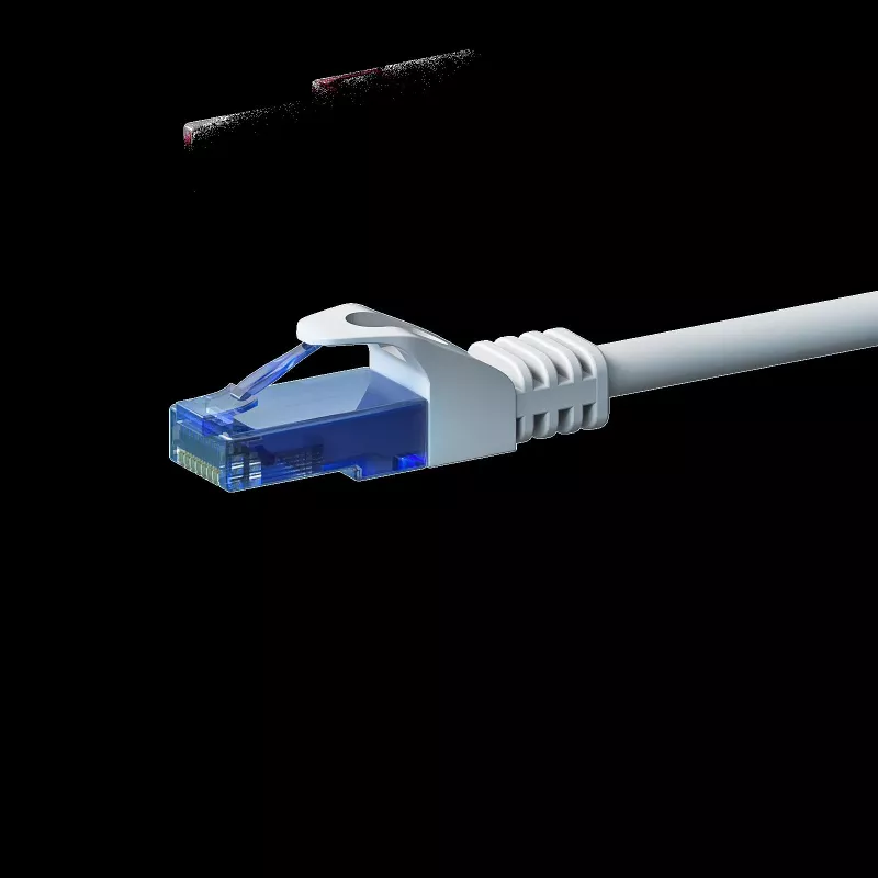 DSIT CAT6a U/UTP 100 % kuparia Ethernet-verkkokaapeli 7,5 m valkoinen