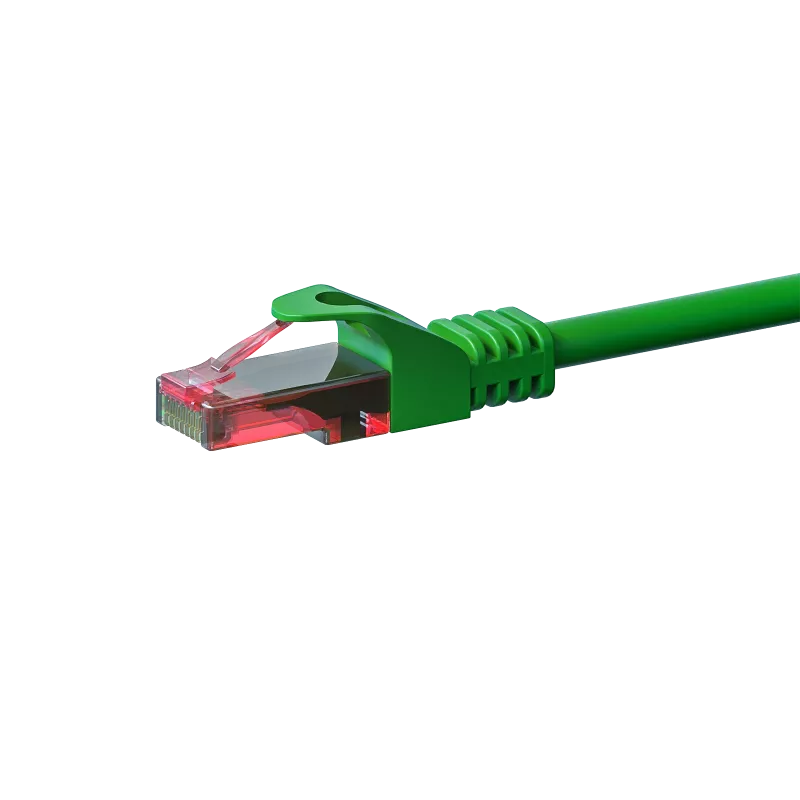DSIT CAT6 -verkkokaapeli, U/UTP, 50 m, vihreä, 100 % kuparia (DC-63-500)