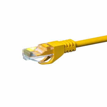 DSIT CAT 6 U/UTP Ethernet-verkkokaapeli, 0,5 m, keltainen, CCA