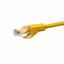 DSIT CAT 6 U/UTP Ethernet-verkkokaapeli, 0,5 m, keltainen, CCA