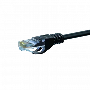 DSIT CAT 6 U/UTP -verkkokaapeli, 1 m, musta, CCA, RJ45