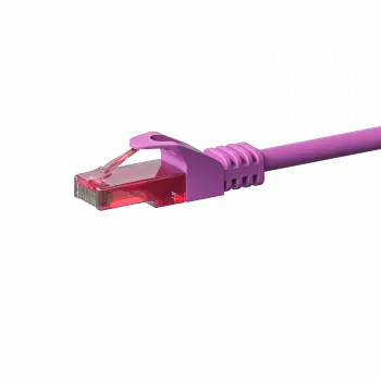 DSIT CAT6 -verkkokaapeli, U/UTP, 0,15 m, pinkki, 100 % kupari (DC-69-001)