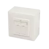 DSIT DC-Wall-Out-STP6-I pinta-asennettava Cat. 6/Class E -suojattu dual-RJ45-rasia, norsunluu