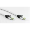 DSIT CAT 8 S/FTP PiMF RJ45 -verkkokaapeli, valkoinen, 5 m