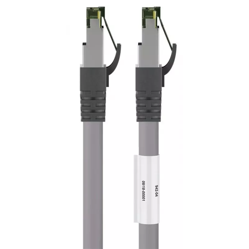 DSIT CAT 8 S/FTP PiMF -verkkopatchkaapeli RJ45 harmaa 3 m