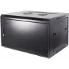 DSIT DS6406M 6U seinäasennettava palvelinkaappi metalliovella, 600x450x367 mm, musta