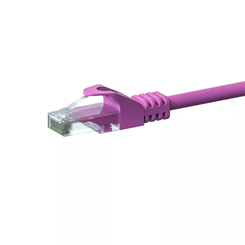 DSIT CAT 6 -verkkokaapeli U/UTP - 15 metriä - pinkki - CCA (DC-C69-150)