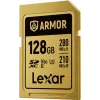 Lexar Professional ARMOR GOLD 128GB SDXC UHS-II V60 muistikortti (LSDAMGL128G-RNNNG)