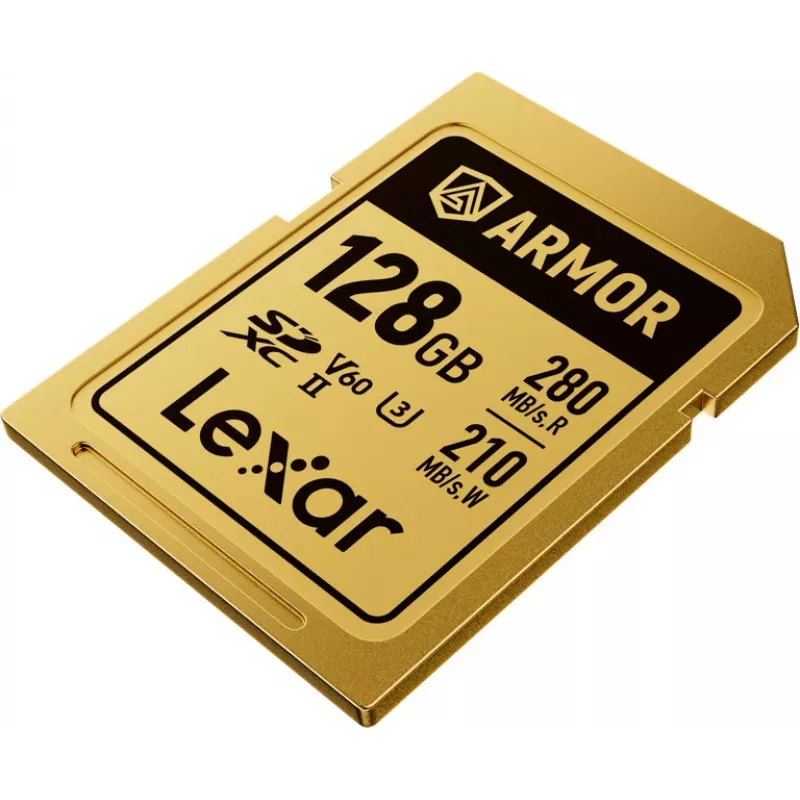 Lexar Professional ARMOR GOLD 128GB SDXC UHS-II V60 muistikortti (LSDAMGL128G-RNNNG)
