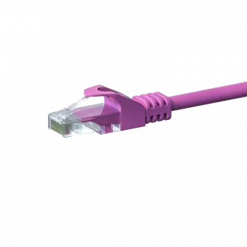 DSIT CAT5e U/UTP -verkkopatchkaapeli, 0,25 m, pinkki, 100 % kupari, RJ45, 1 Gbit/s (DC-59-002)