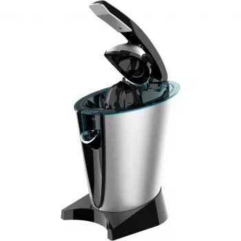 Cecotec Essential Vita Hyden 600 Steel sähköinen sitruspuristin – ruostumaton teräs/musta, 600 W