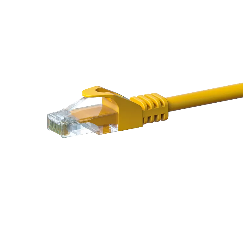 DSIT CAT5e U/UTP -verkkopatchkaapeli, 7 m, keltainen, 100 % kupari, RJ45, Gigabit Ethernet