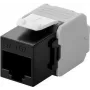 DS-IT CAT6a UTP keystone-verkkoliitin - työkaluton - musta (DS-KC-UTP6A-TL-1)