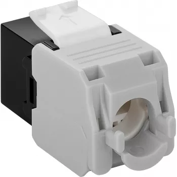 DS-IT CAT6a UTP keystone-verkkoliitin - työkaluton - musta (DS-KC-UTP6A-TL-1)