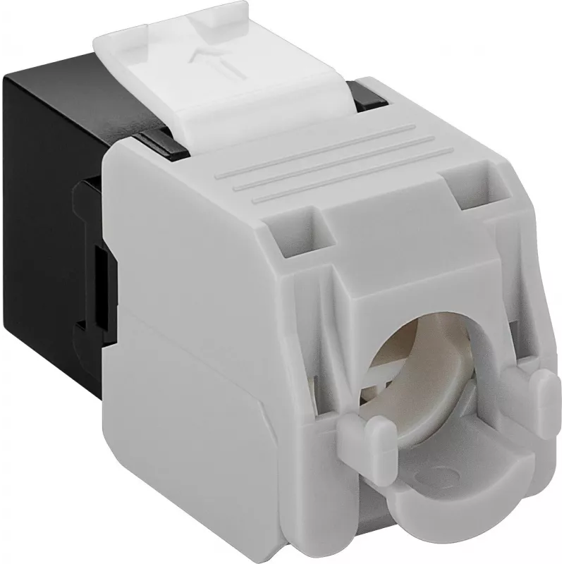 DS-IT CAT6a UTP keystone-verkkoliitin - työkaluton - musta (DS-KC-UTP6A-TL-1)