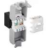 DS-IT CAT6a UTP keystone-verkkoliitin - työkaluton - musta (DS-KC-UTP6A-TL-1)