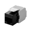 DS-IT CAT6a UTP keystone-verkkoliitin - työkaluton - musta (DS-KC-UTP6A-TL-1)
