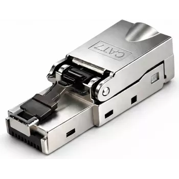 DSIT S/FTP CAT7 työkaluton RJ45-liitin säikeiselle kaapelille