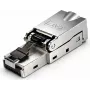 DSIT S/FTP CAT7 työkaluton RJ45-liitin säikeiselle kaapelille