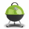FIELDMANN FZG 1000G -hiiligrilli, 44 cm kromattu grilliritilä, emaloitu teräsrunko, kolmijalkateline, irrotettava tuhkasäiliö, musta