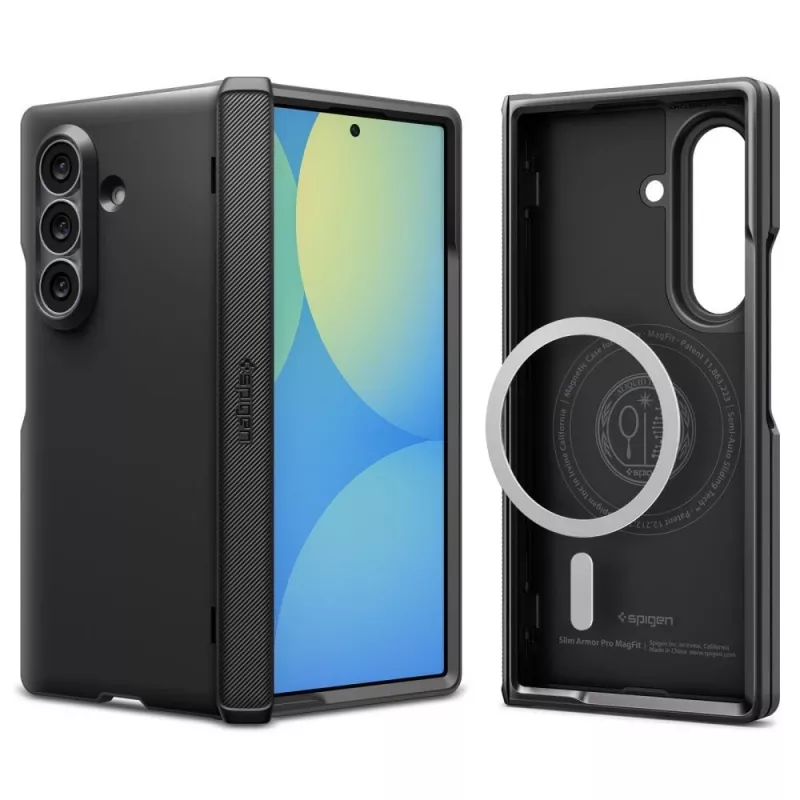 Spigen Slim Armor Pro MagSafe -kotelo Samsung Galaxy Z Fold 8 Ultra musta